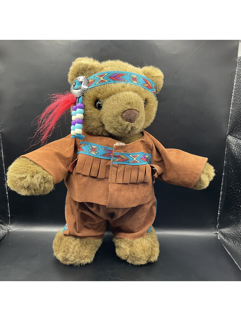 Vtg 1994 Running Bear Native American Plush Plush Ganz Vintage Stuffed Animal